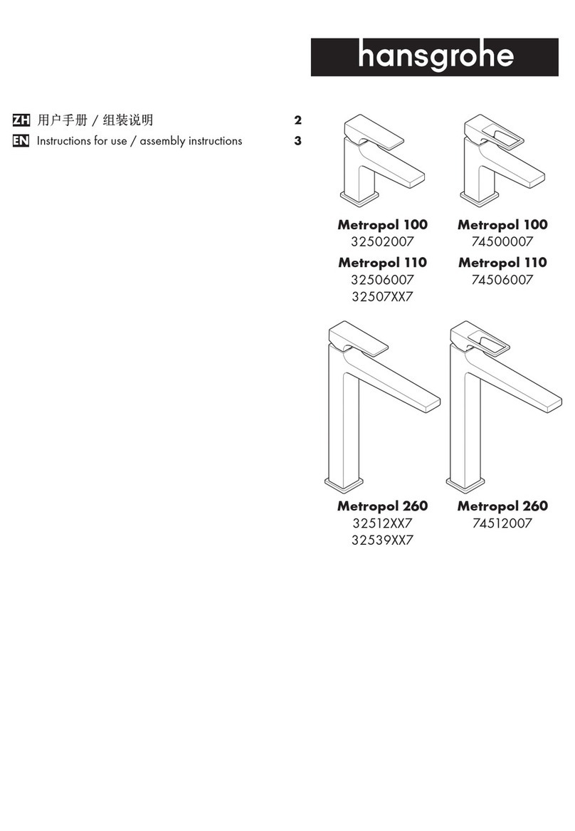 Hans Grohe Metropol 110 32507 7 Series Manual