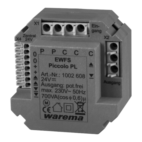 WAREMA EWFS Piccolo PL Operating and installation instructions