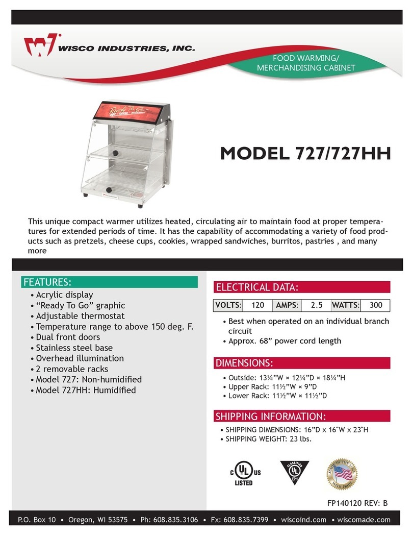 Wisco Industries 727 quick start guide