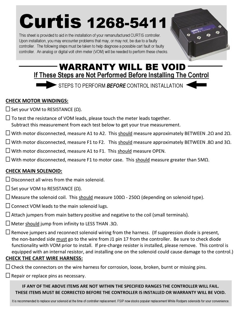 Curtis 1268-5411 User manual Curtis 1268-5411 User manual