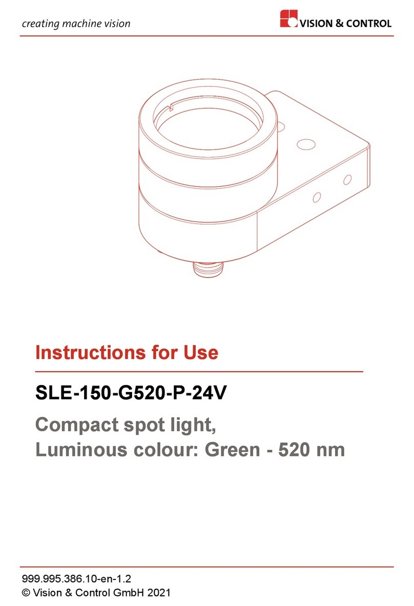 Vision & Control SLE-150-G520-P-24V Instructions for use