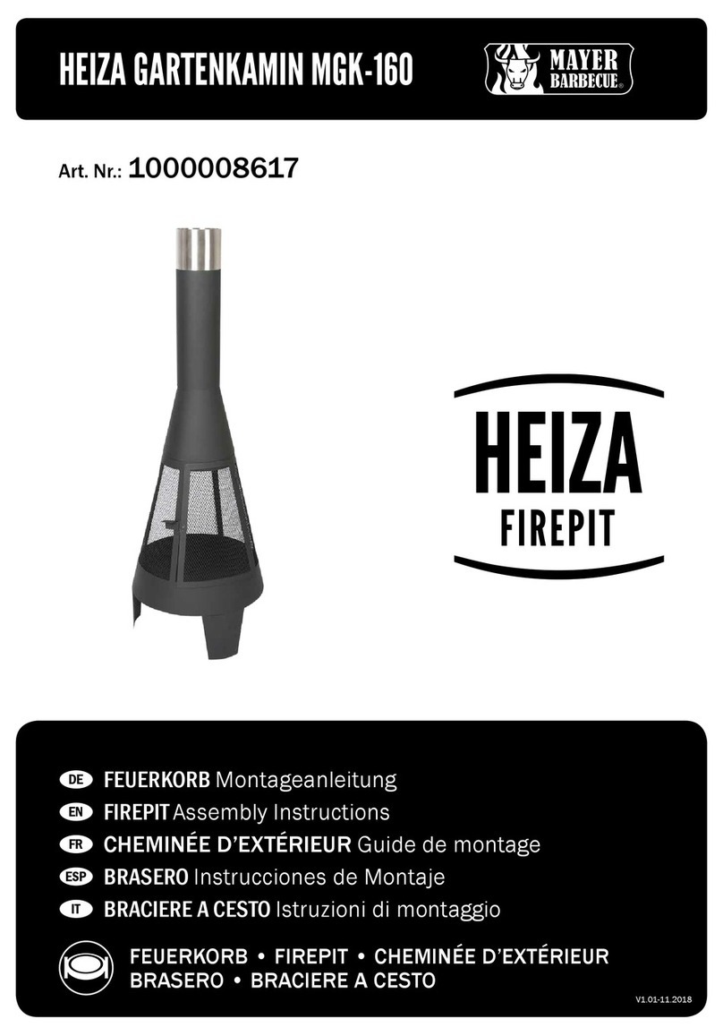Mayer Barbecue HEIZA MGK-160 Assembly instructions