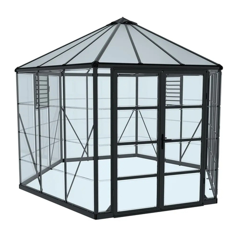 Palram Oasis Hex 12' Greenhouse Assembly instructions