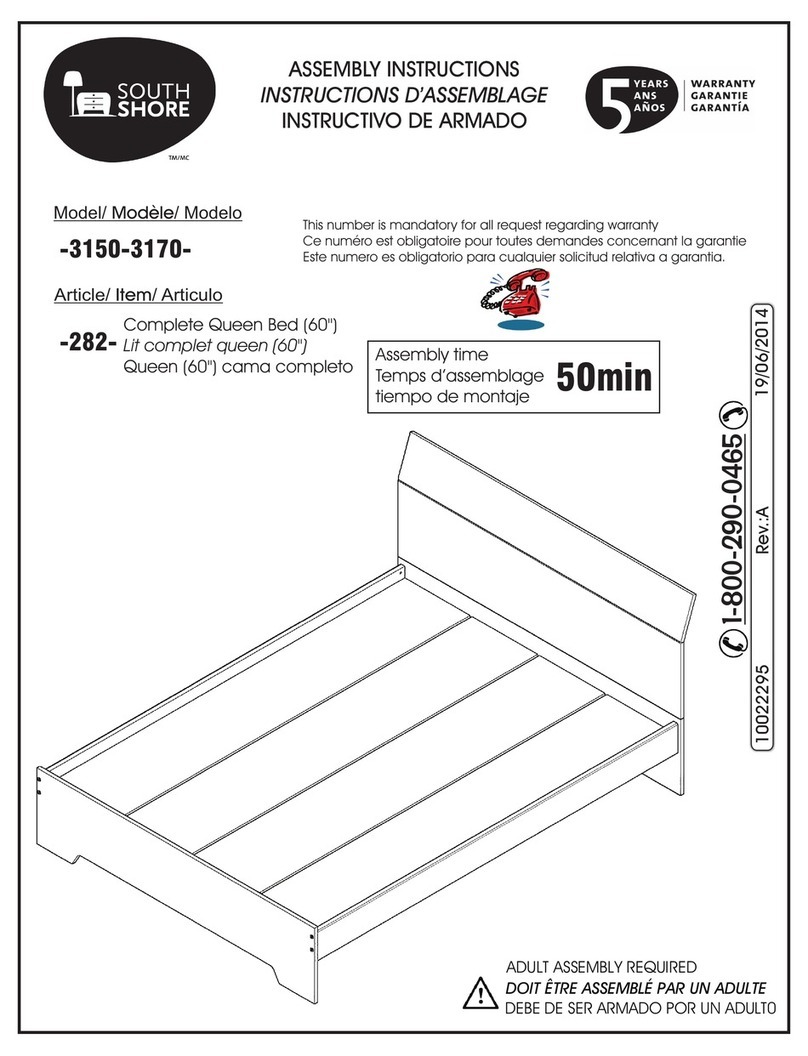 SouthShore 3150 Assembly instructions