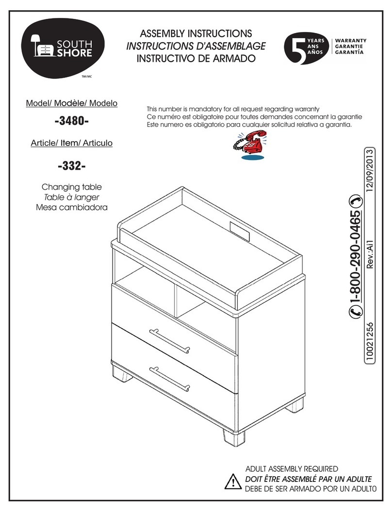 SouthShore 3480 Assembly instructions
