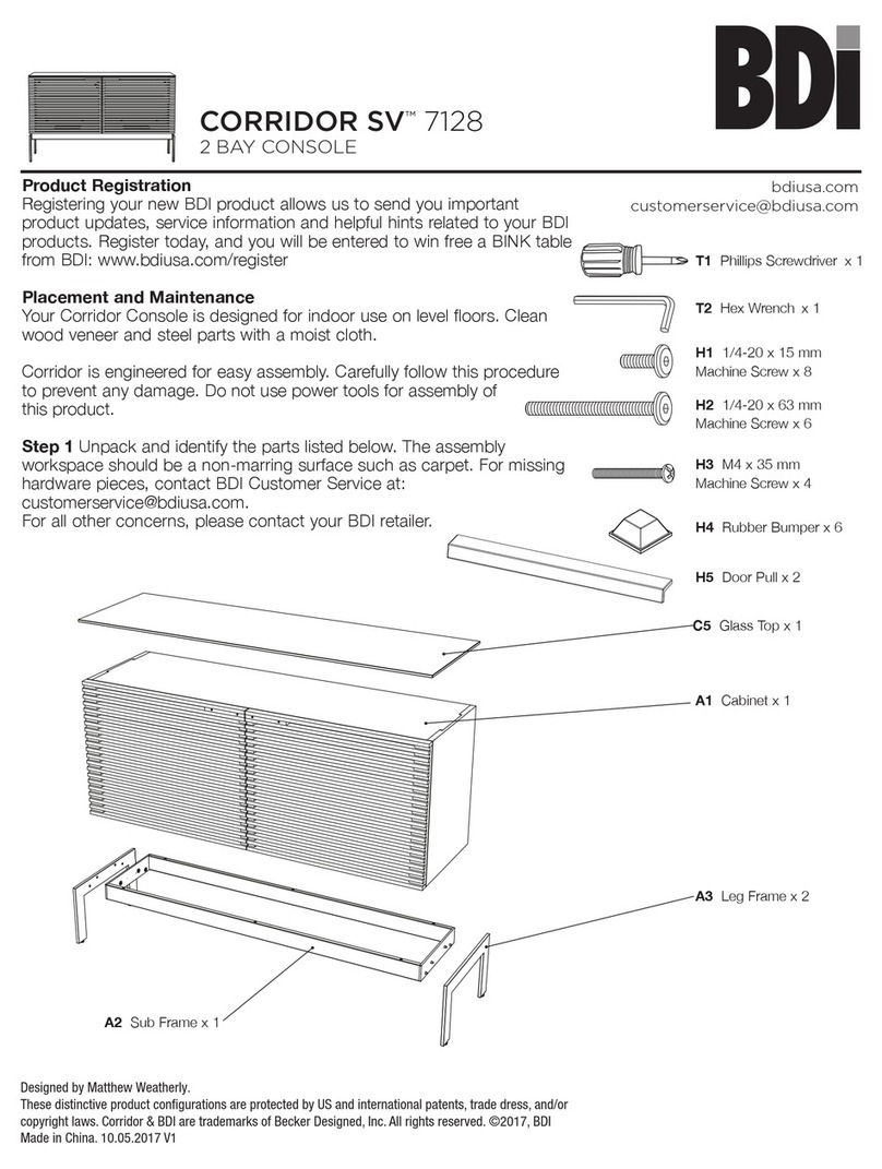 BDI CORRIDOR SV 7128 User manual