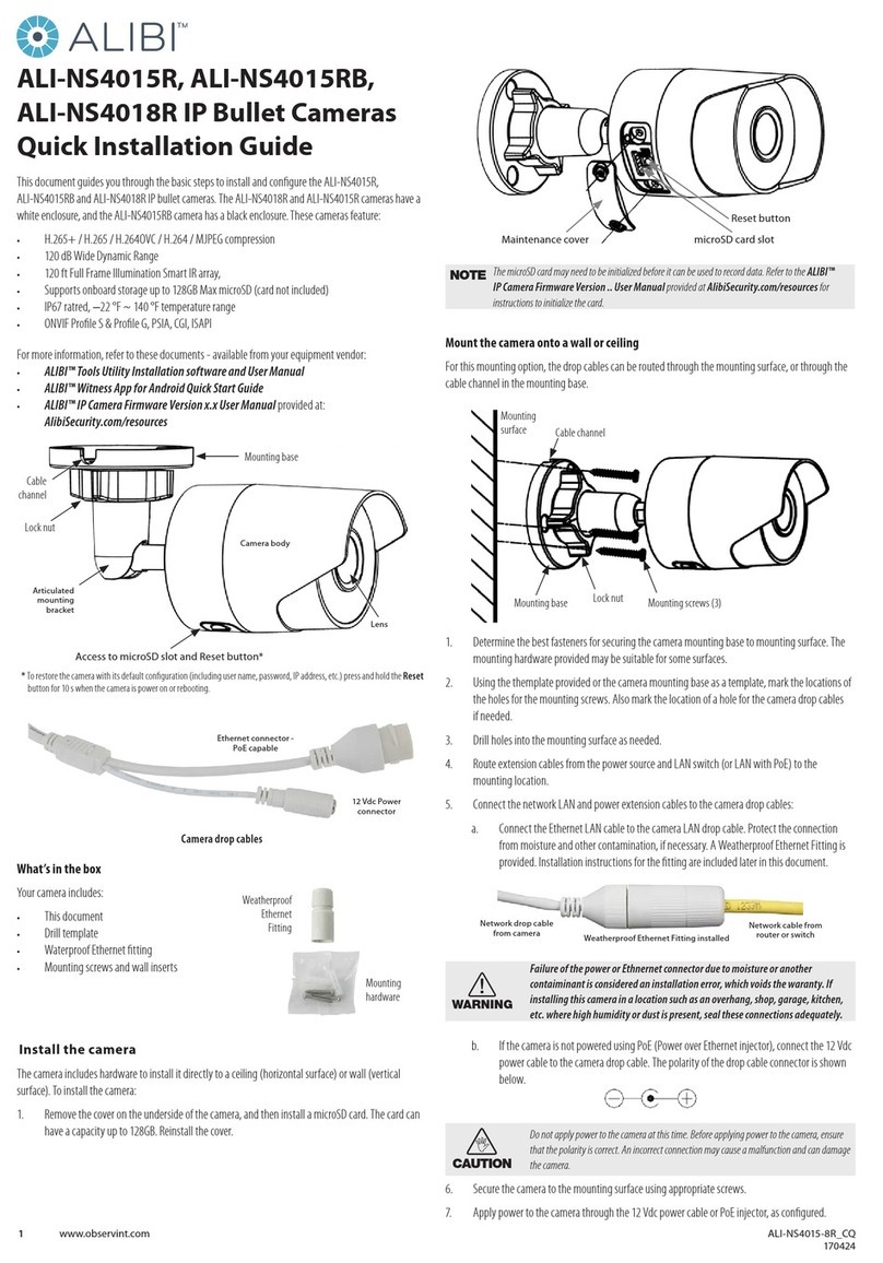 ALIBI ALI-NS4015R Quick installation guide