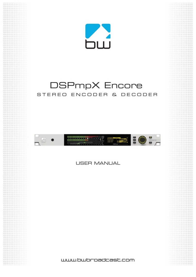 BW Broadcast DSPmpX Encore User manual