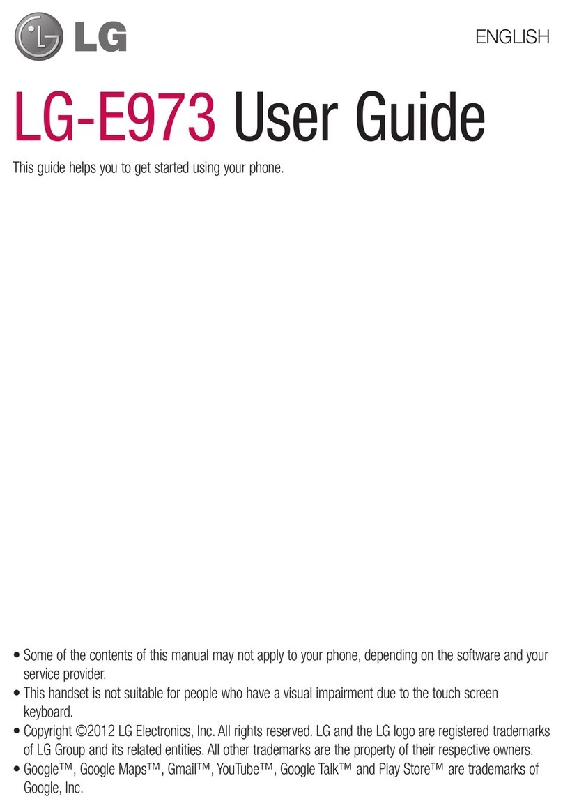 LG E973 User manual