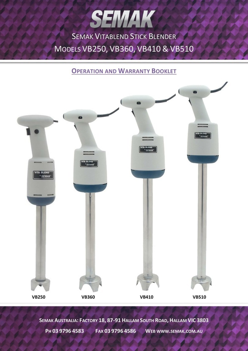 SEMAK VB250 Operation and warranty booklet