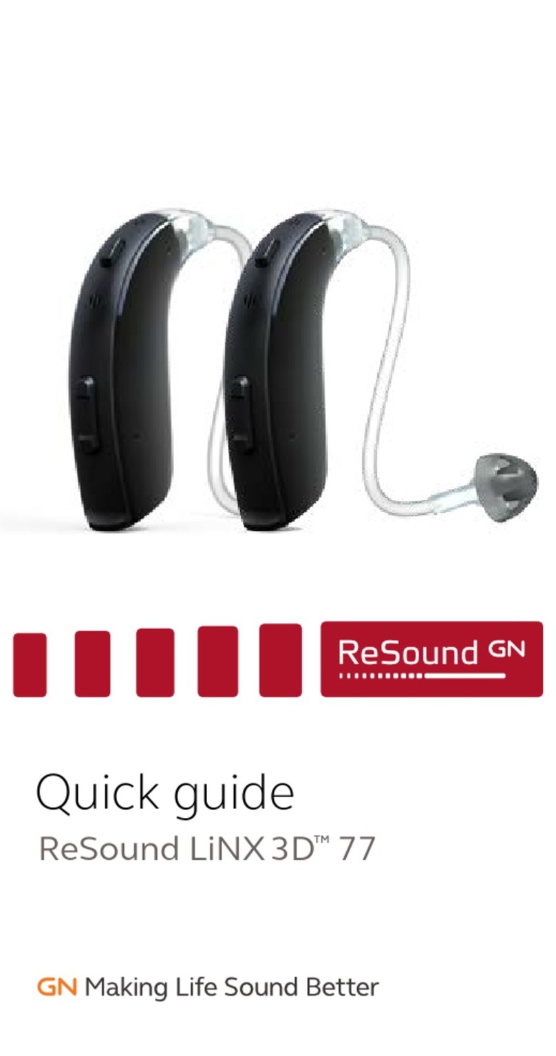 ReSound LiNX 3D 77 quick guide