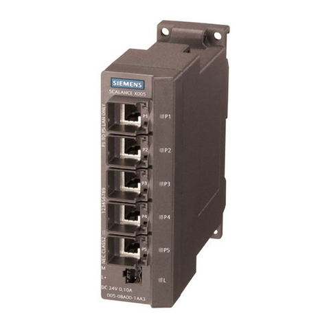 Siemens SIMATIC NET SCALANCE X-000 Series User manual