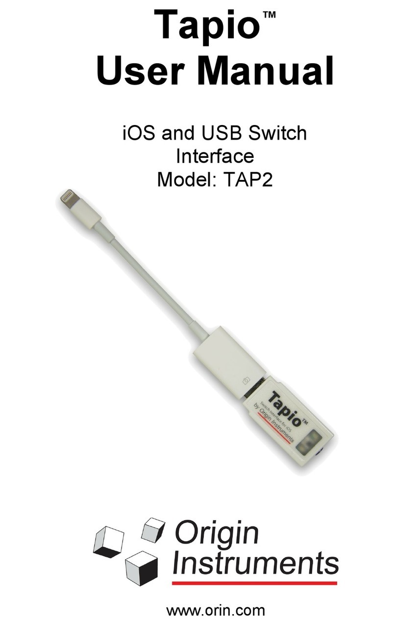 Origin Instruments Tapio TAP2 user manual