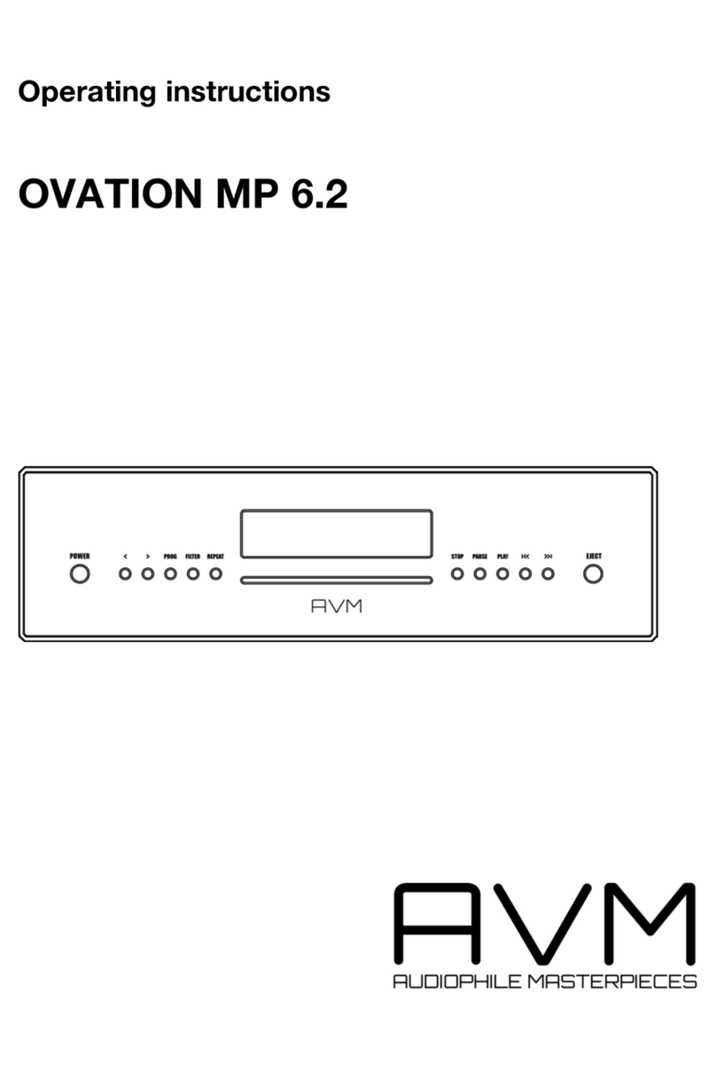 AVM OVATION MP 6.2 User manual