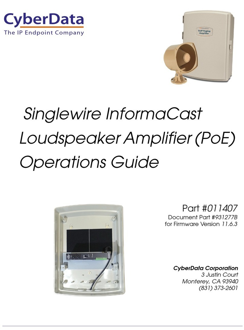 CyberData InformaCast Enabled 011407 Operation guide