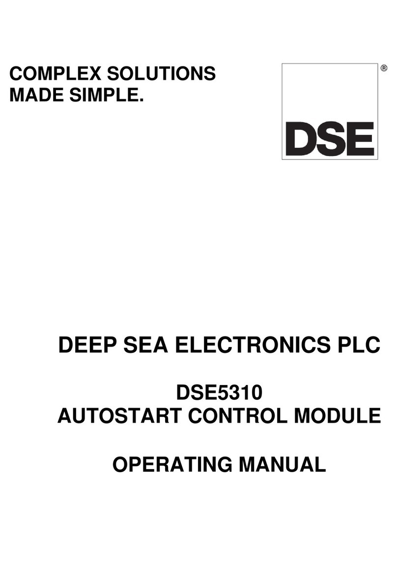 Deep Sea Electronics Plc DSE5310 operating manual