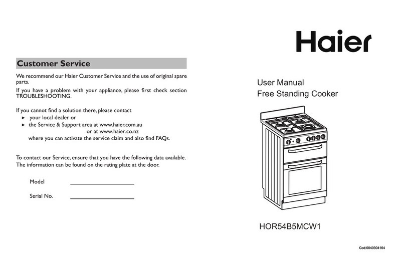 Haier HOR54B5MCW1 User manual