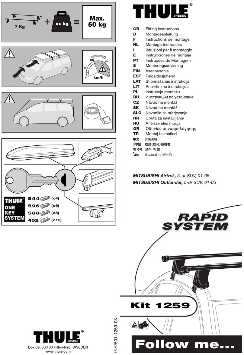 Thule 1259 User manual