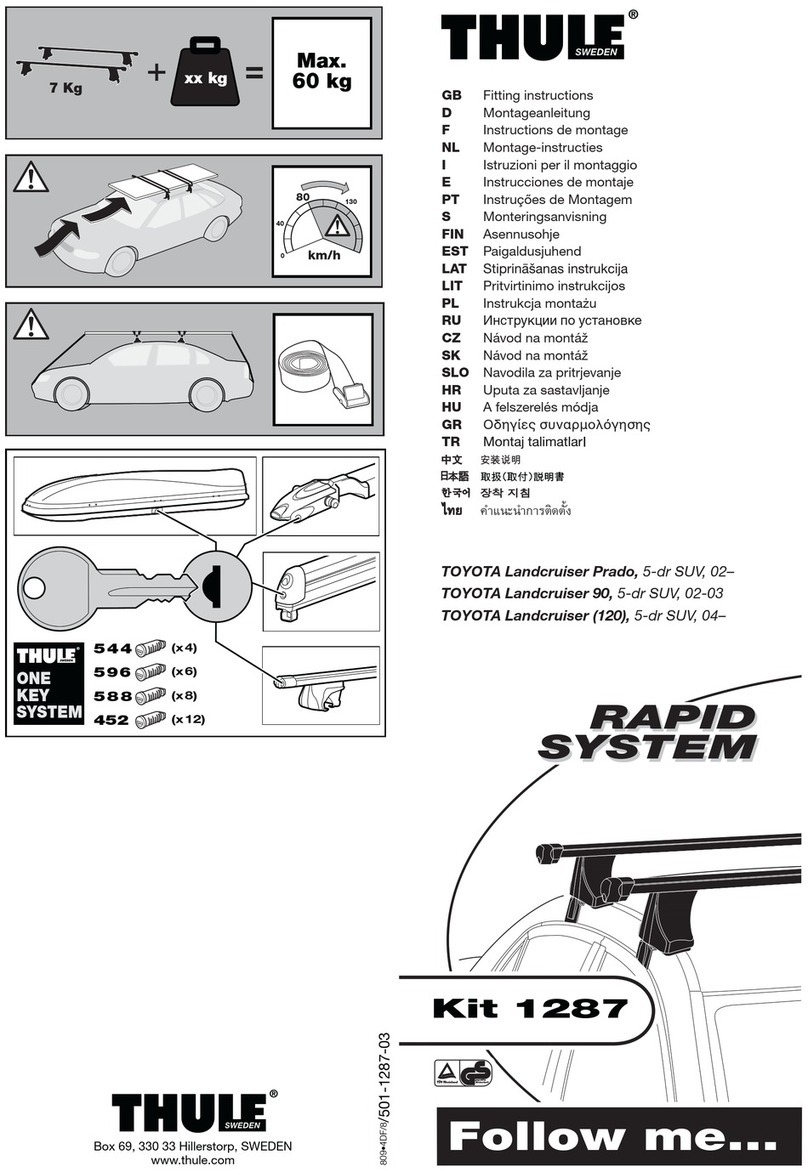 Thule Kit 1287 User manual Thule Kit 1287 User manual
