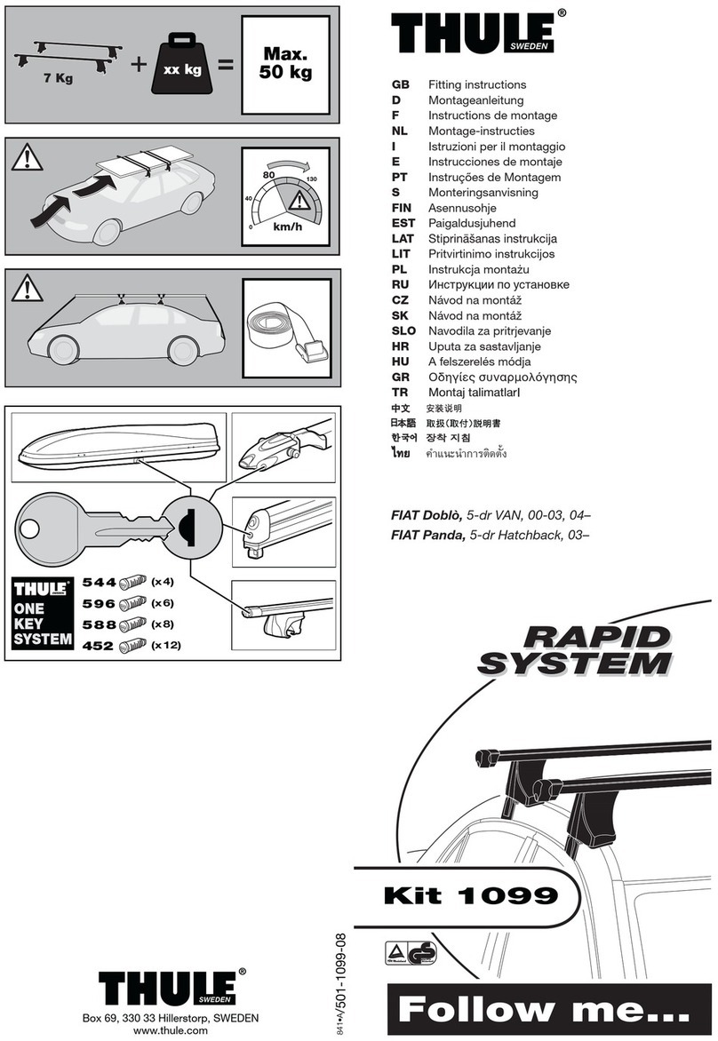 Thule RAPID SYSTEM Fitting instructions