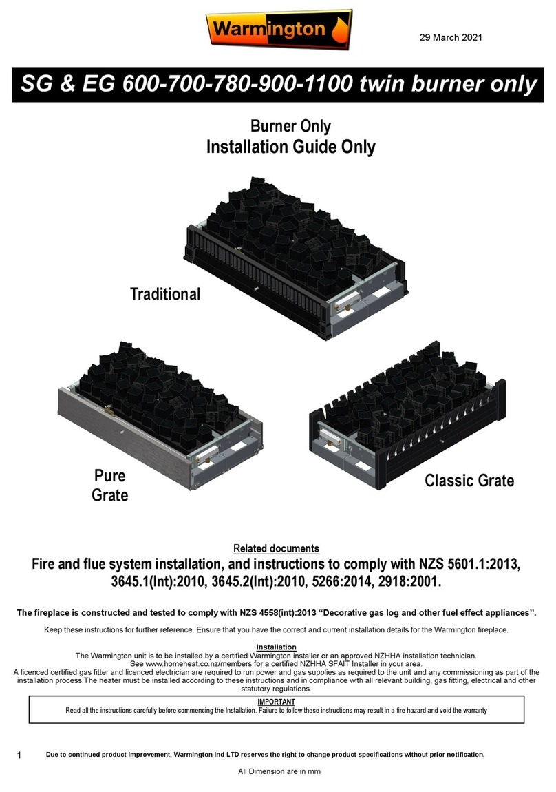 Warmington SG-EG 600 Twin installation guide