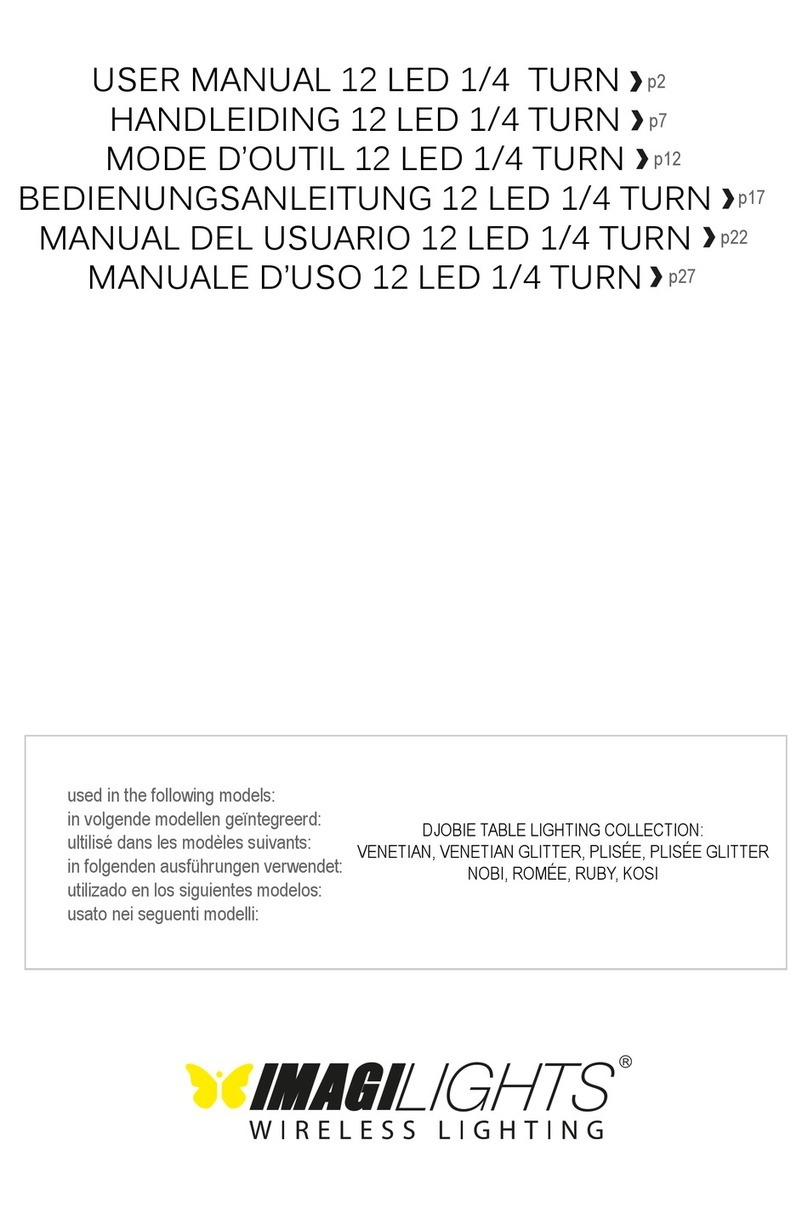 Imagilights Djobi table lighting Series user manual