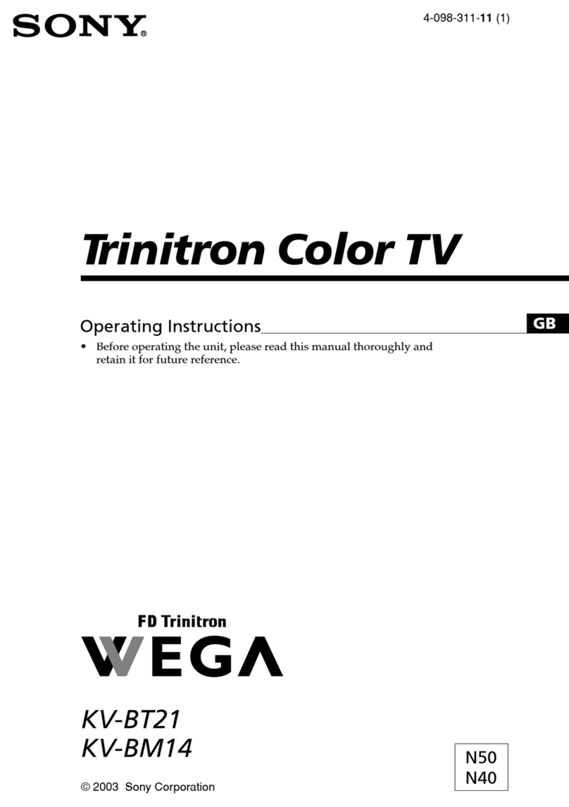 Sony KV-BT21 User manual