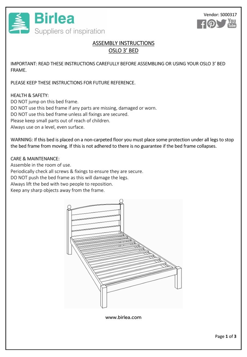 Birlea OSLO User manual Birlea OSLO User manual