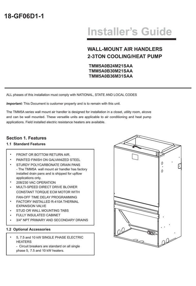 American Standard TMM5A0B24M21SAA Assembly instructions