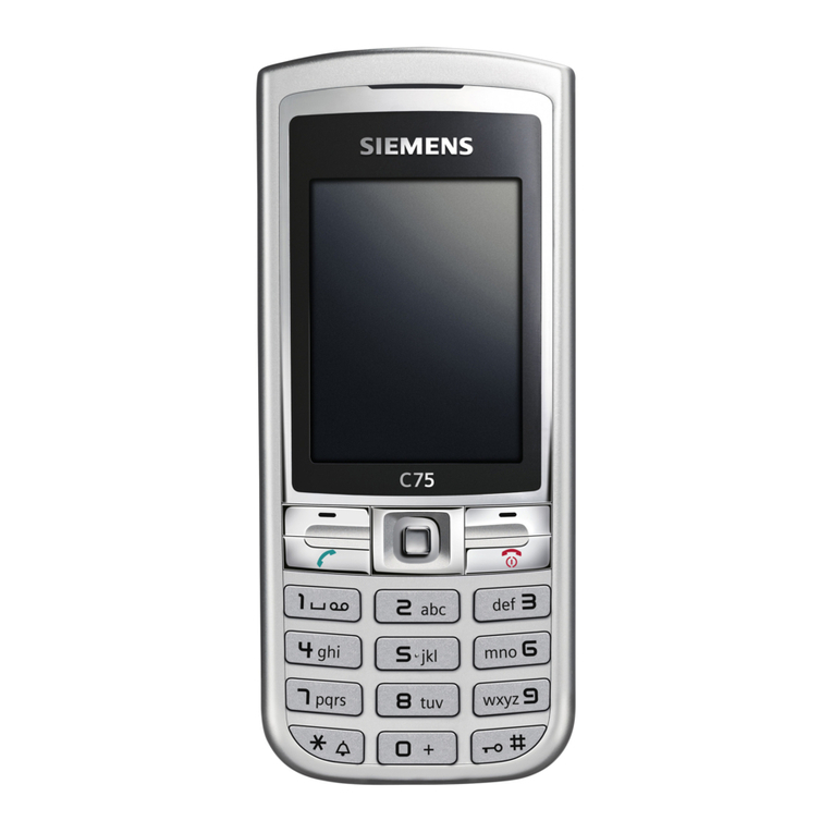 Siemens C75 User manual Siemens C75 User manual