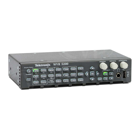 Tektronix WVR5200 Series User guide