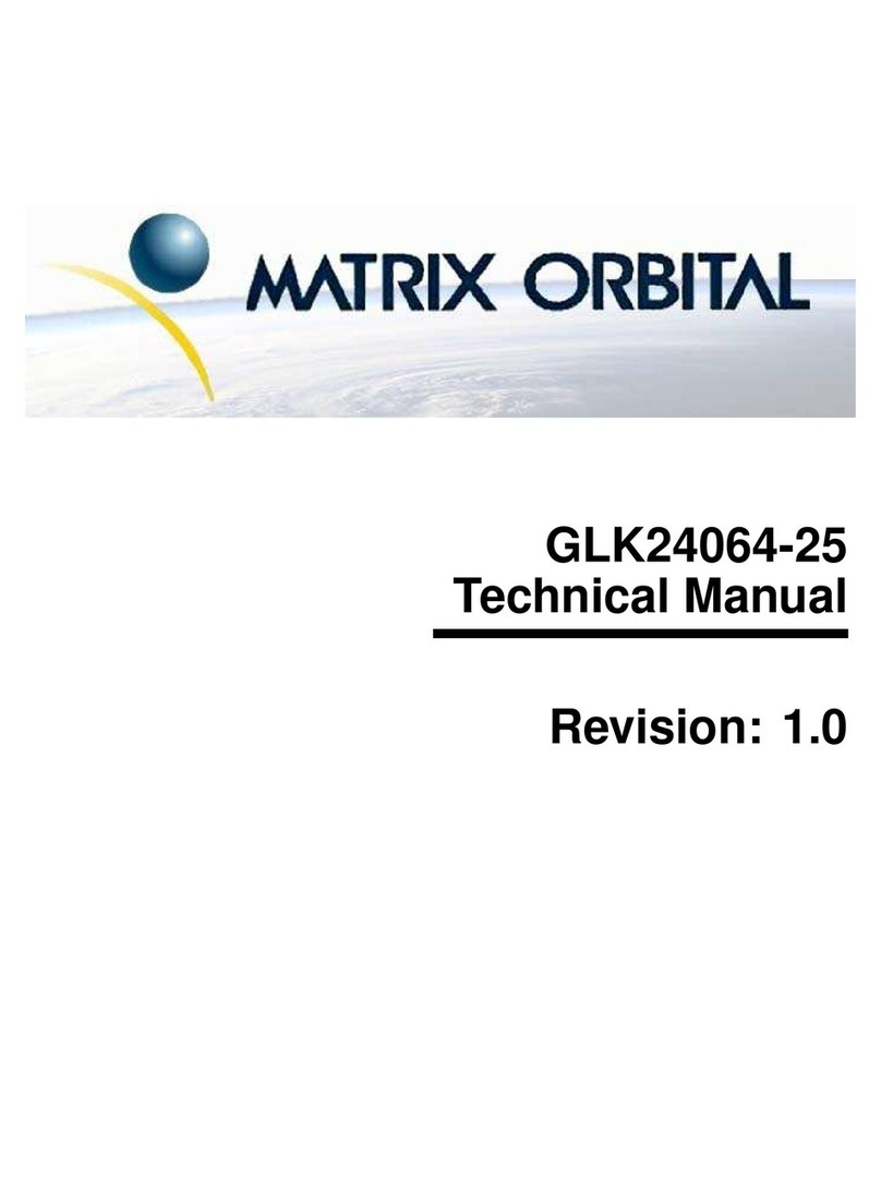 Matrix Orbital GLK24064-25 Technical manual