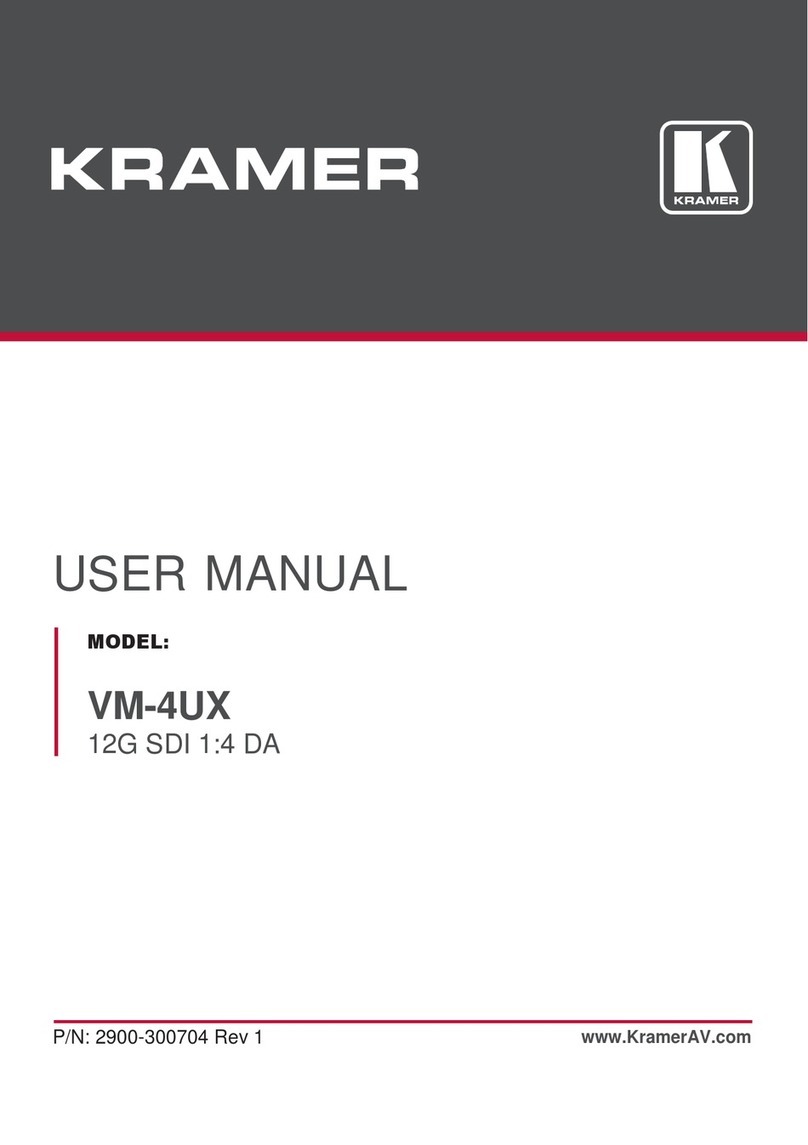 Kramer VM-4UX User manual