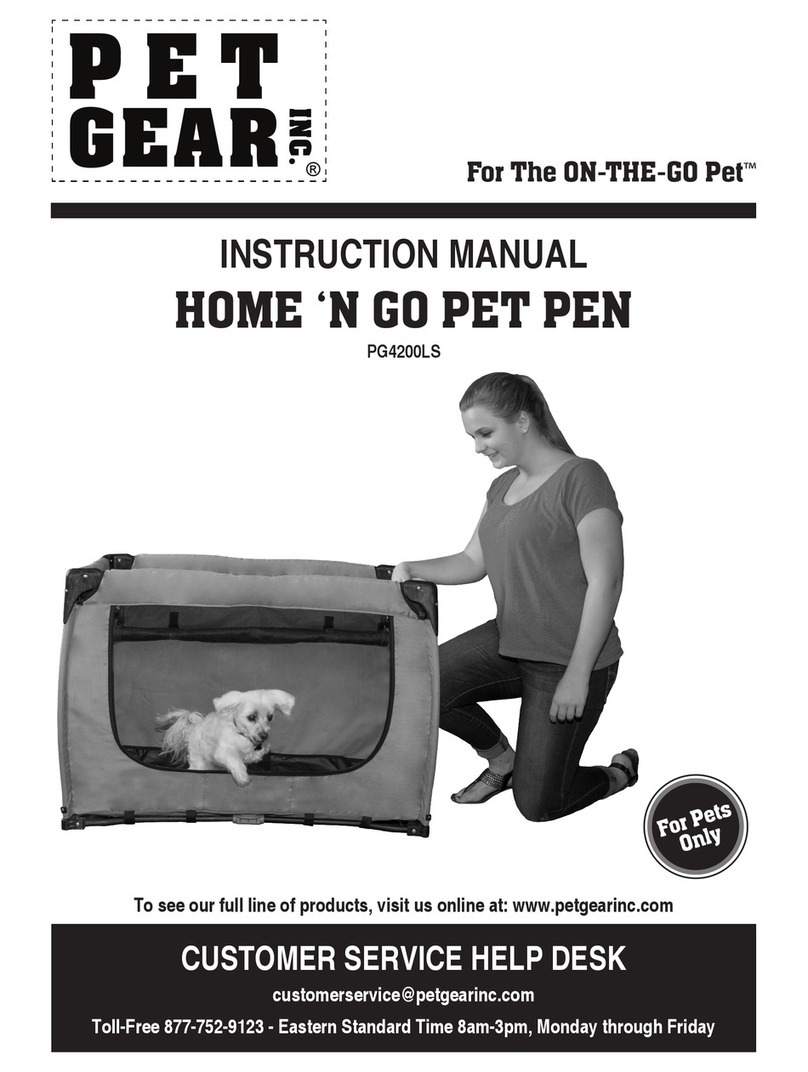 Pet Gear HOME ‘N GO PET PEN User manual Pet Gear HOME ‘N GO PET PEN User manual