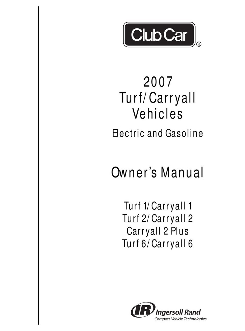 Club Car Turf 1 2007 owner's manual