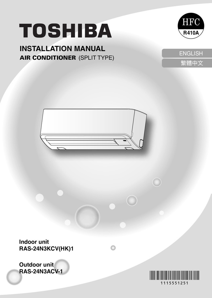 Toshiba RAS-24N3KCV1 installation manual