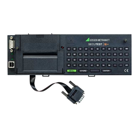 Gossen MetraWatt SECUTEST SI+ operating instructions