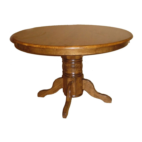 Whittier Wood Round Extension Table Top Assembly instructions Whittier Wood Round Extension Table Top Assembly instructions