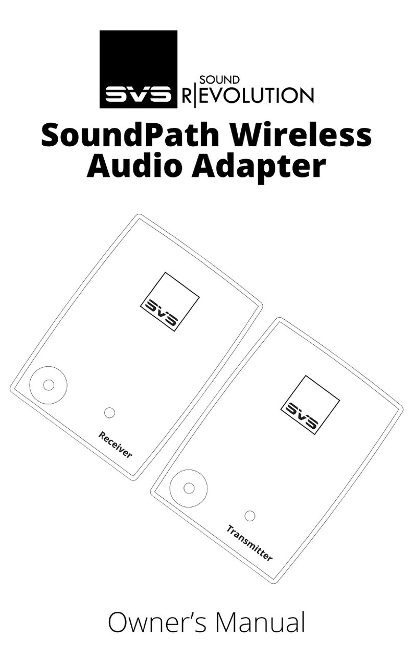 SVS Sound Revolution SoundPath Wireless Audio Adapter owner's manual