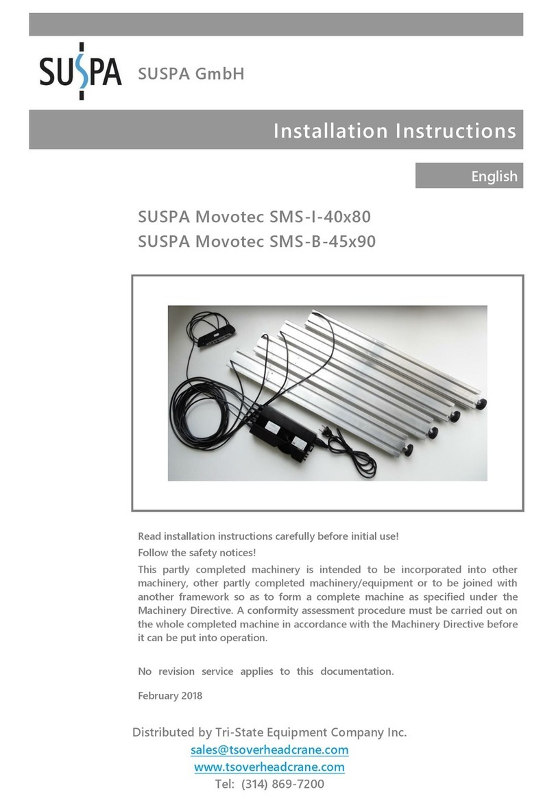 Suspa Movotec SMS-I-40x80 installation instructions