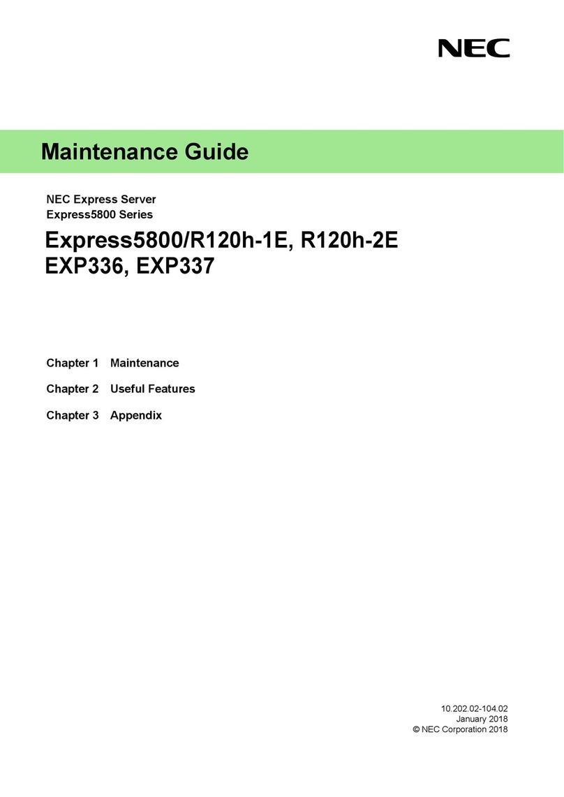 NEC NEC Express5800 Series Operating manual