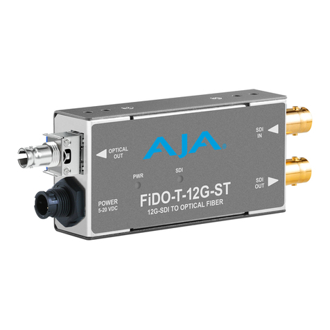 AJA FiDO 12G Series Operating instructions
