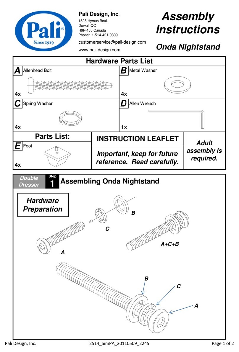 PALI Onda Nightstand User manual
