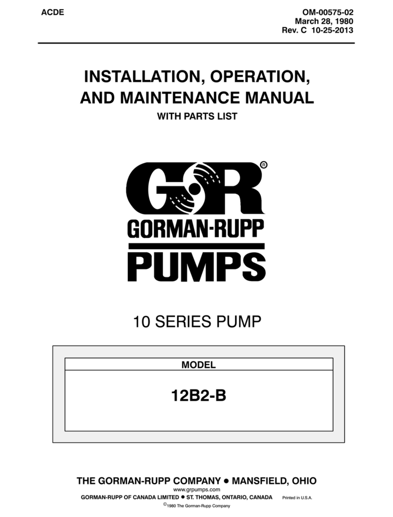 GORMAN-RUPP 12B2-B User manual GORMAN-RUPP 12B2-B User manual