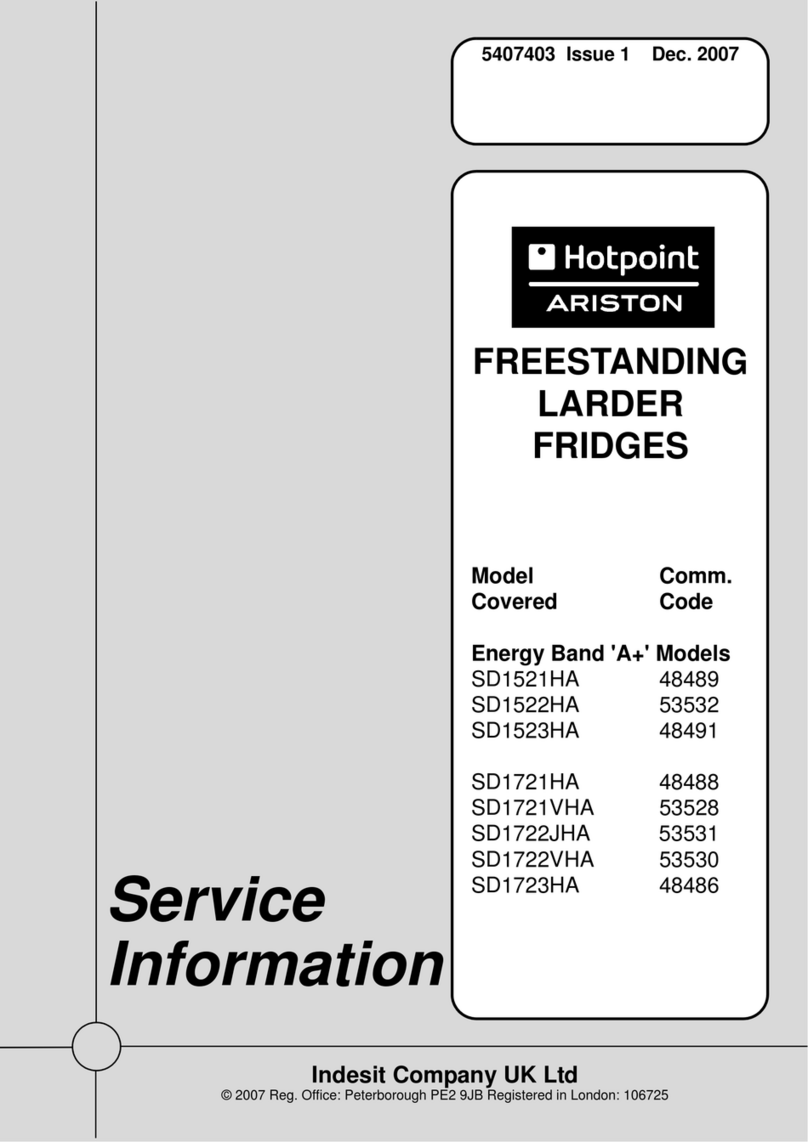 Hotpoint Ariston SD1521HA Service information Hotpoint Ariston SD1521HA Service information