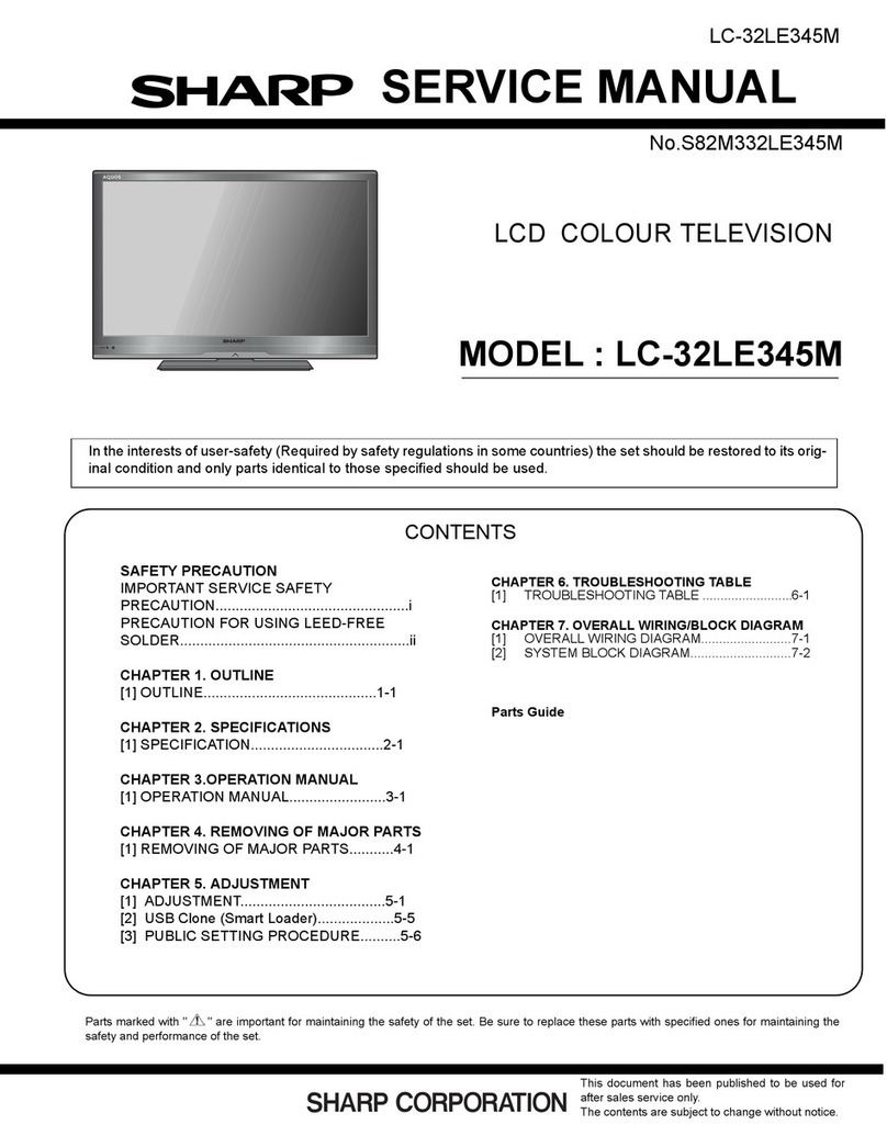 Sharp LC-32LE345M User manual