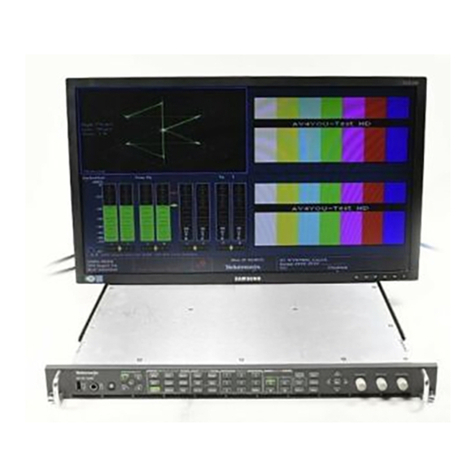 Tektronix WVR7200 Use and care manual