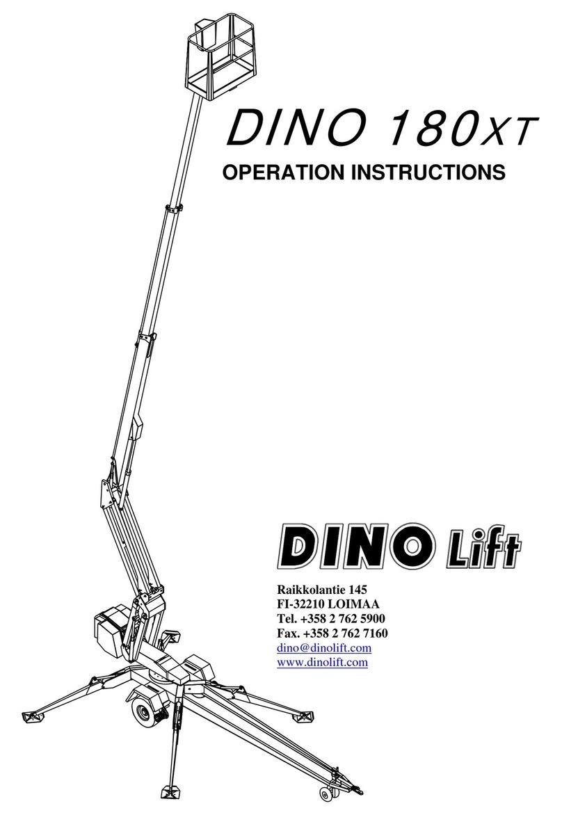 Dino lift Dino 180XT Operation instructions Dino lift Dino 180XT Operation instructions