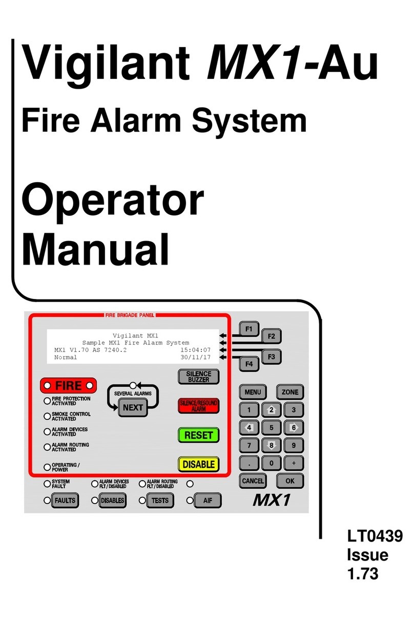 Vigilant MX1-Au Operator's manual