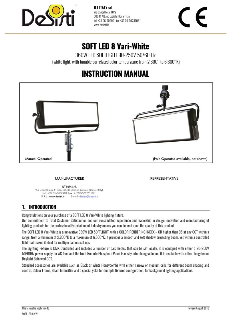 Desisti SOFT LED 8 Vari-White instruction manual